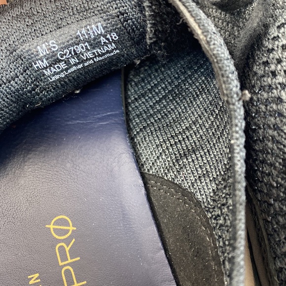 Cole Haan Grand Pro Running Sneaker Mens Size 11.5M Black - Picture 11 of 15